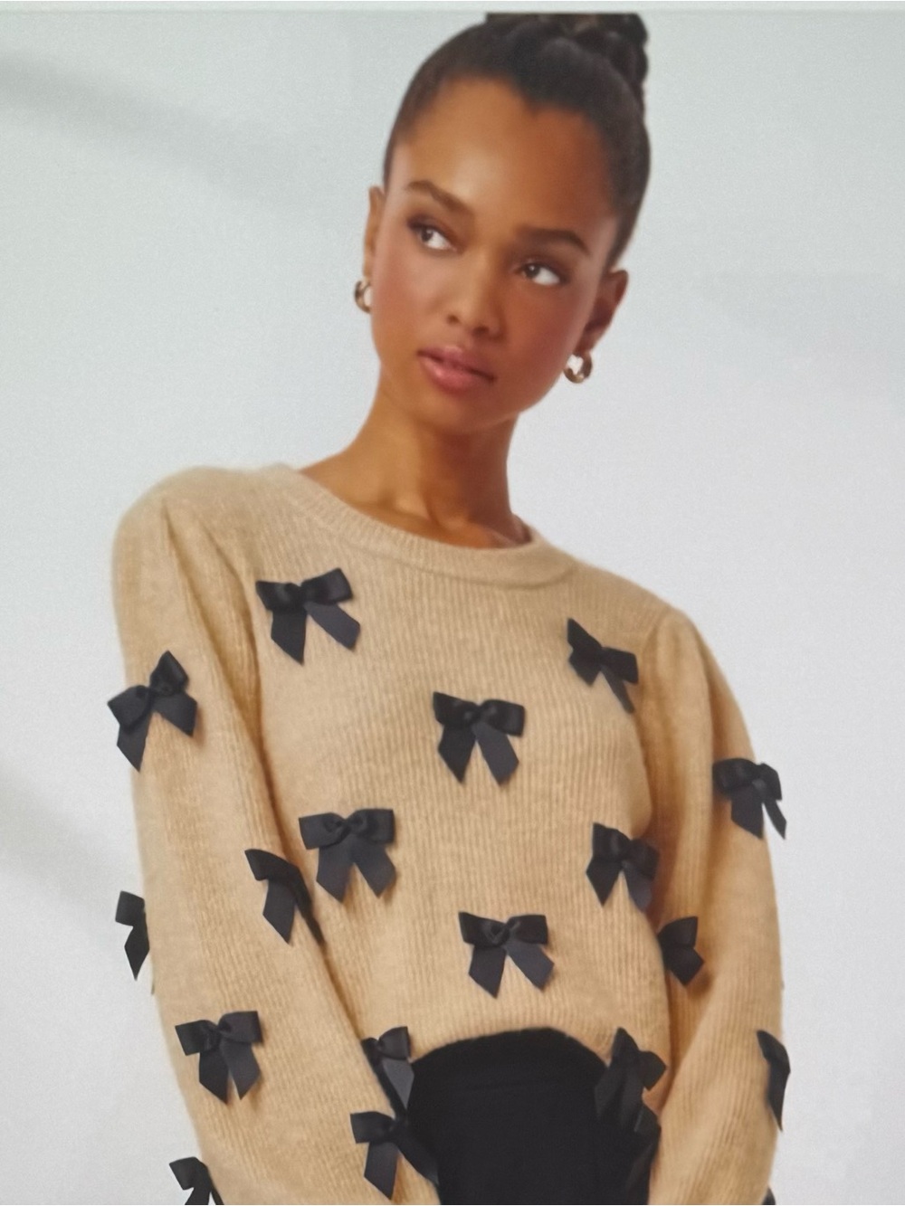 Lilly Pulitzer, brand new zarie Bow-Appliqué Crewneck Sweater, runs big sz XXS - Picture 1 of 7